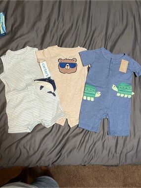 Baby Boy Summer Rompers
